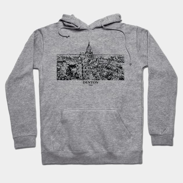 Denton - Texas Hoodie by Lakeric